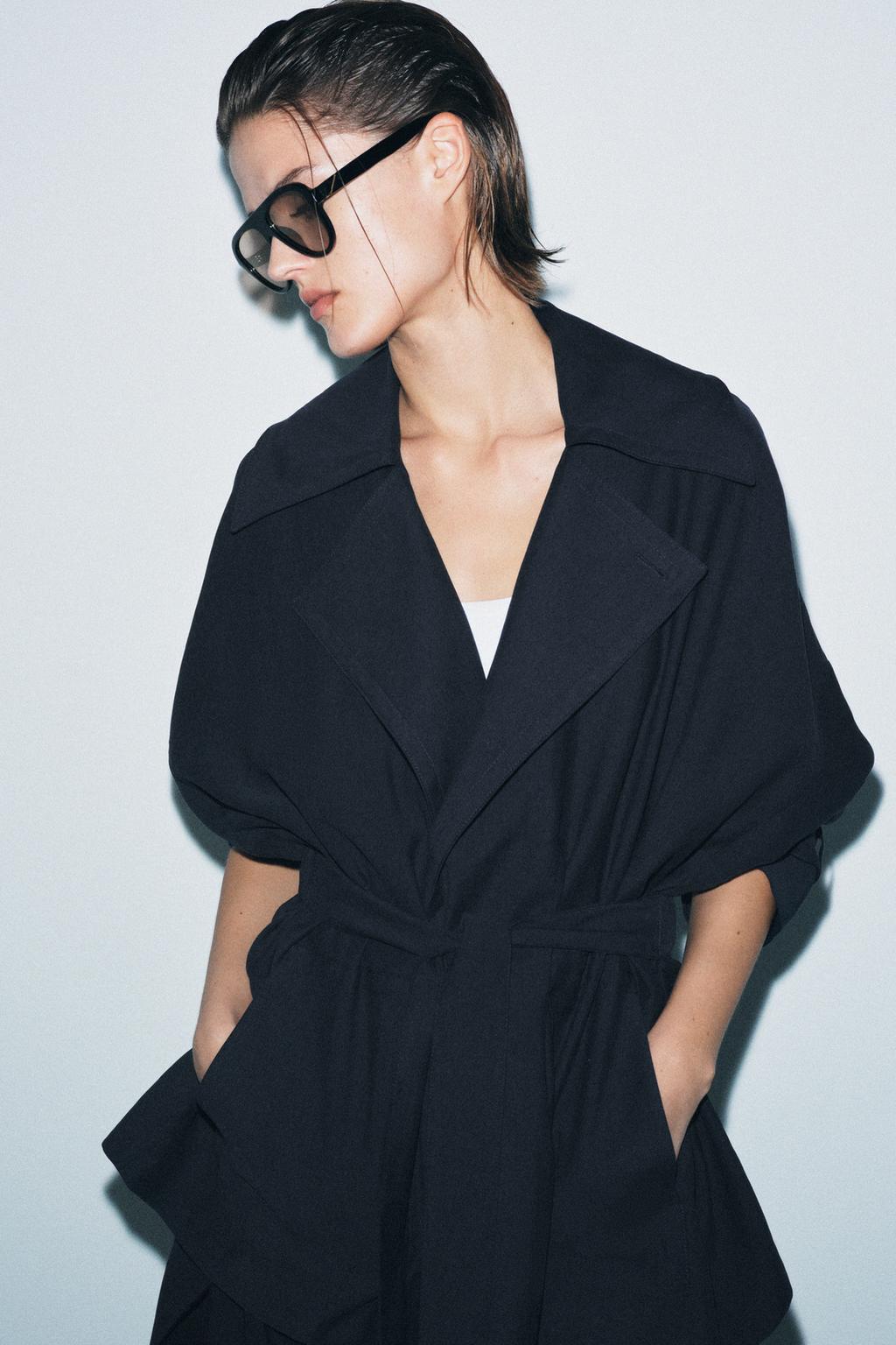 suiページ Zara Короткий струящийся тренч — коллекция zara «zw» - Цвет