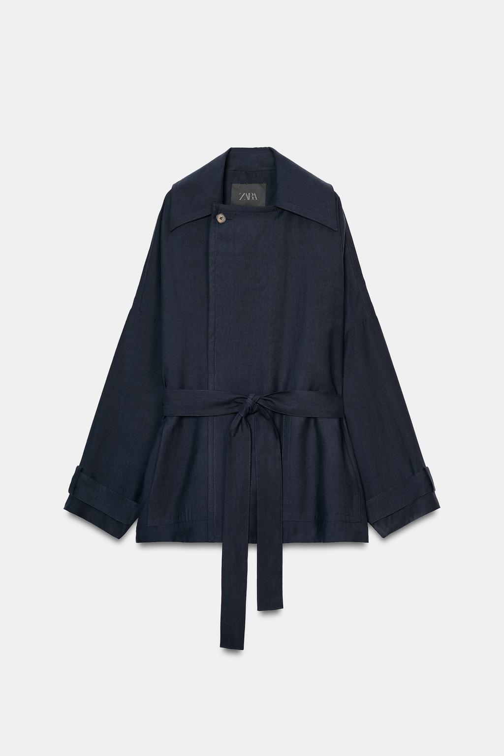 Zara Короткий струящийся тренч — коллекция zara «zw» - Цвет
