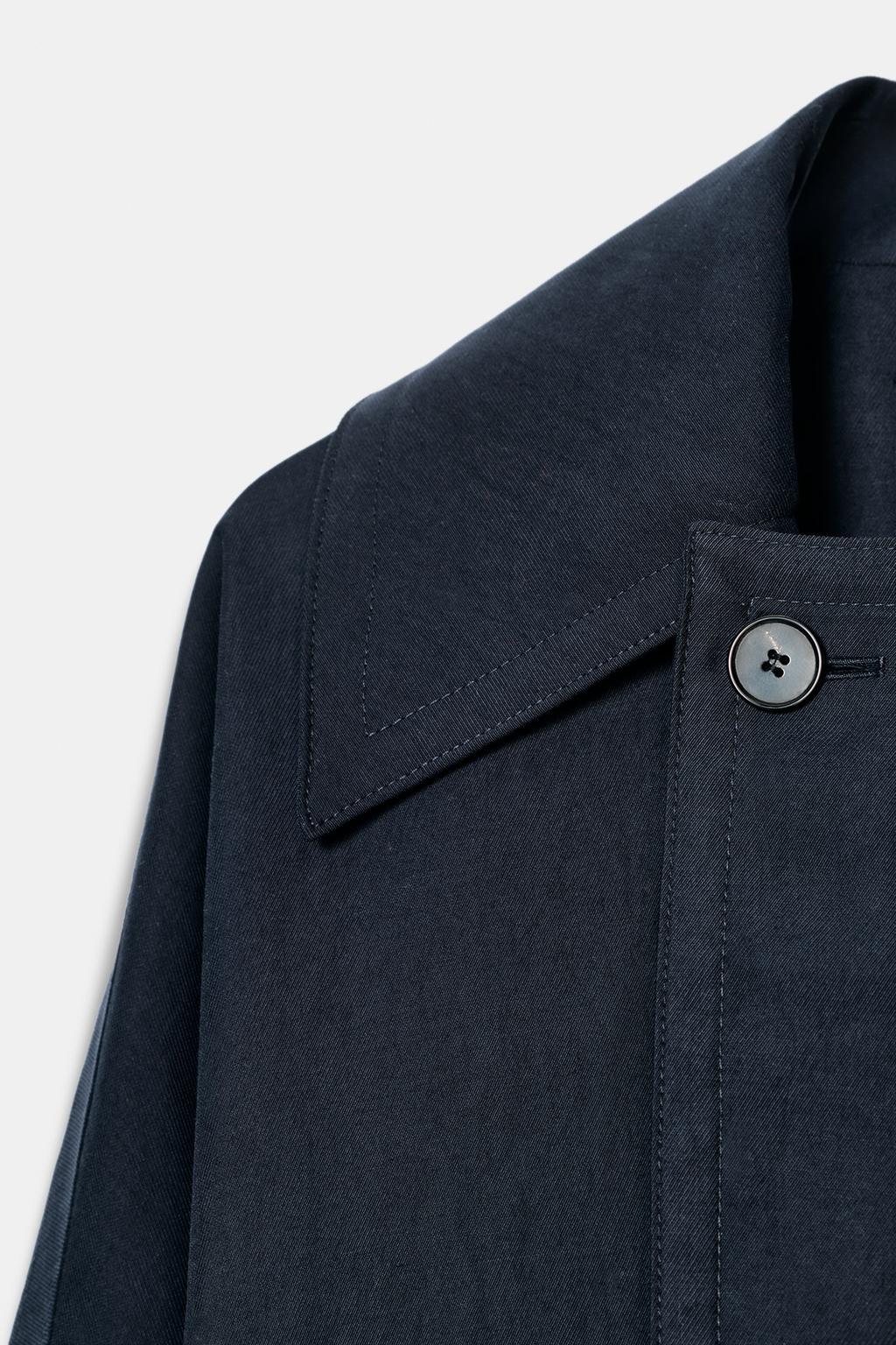 Zara Короткий струящийся тренч — коллекция zara «zw» - Цвет