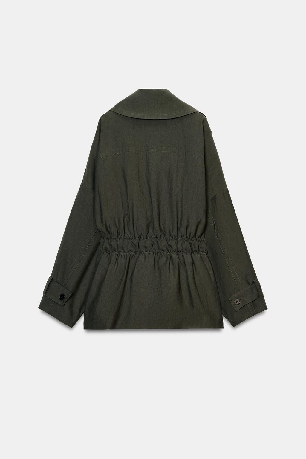 КОРОТКИЙ СТРУЯЩИЙСЯ ТРЕНЧ — ZW COLLECTION