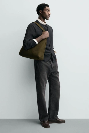 Однотонная сумка-шопер- Заказать в России