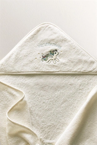 Детский терракотовый халатик с капюшоном MY LITTLE PONY©- Заказать в России