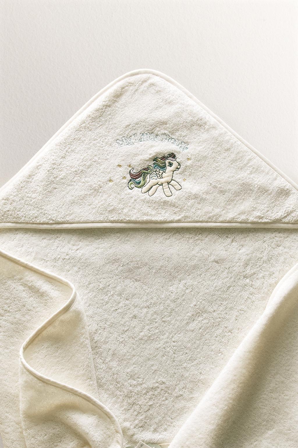 Детский терракотовый халатик с капюшоном my little pony©