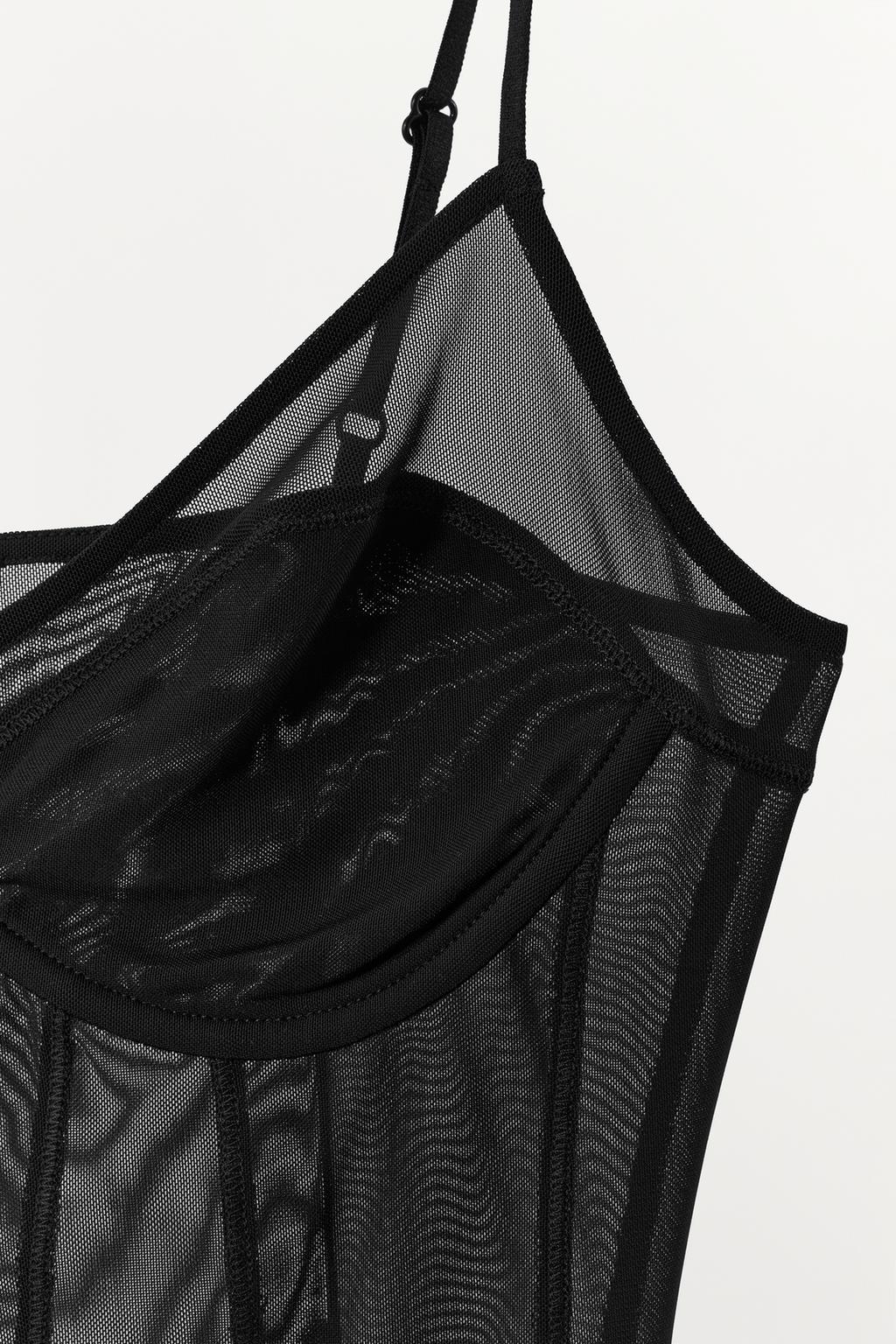 ТОП ИЗ ПОЛУПРОЗРАЧНОЙ ТКАНИ В БЕЛЬЕВОМ СТИЛЕ