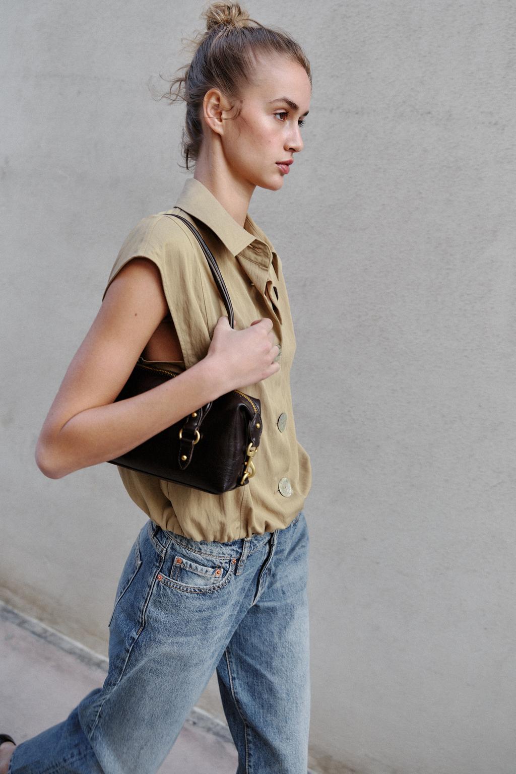 ТОП С РУБАШЕЧНЫМ ВОРОТНИКОМ