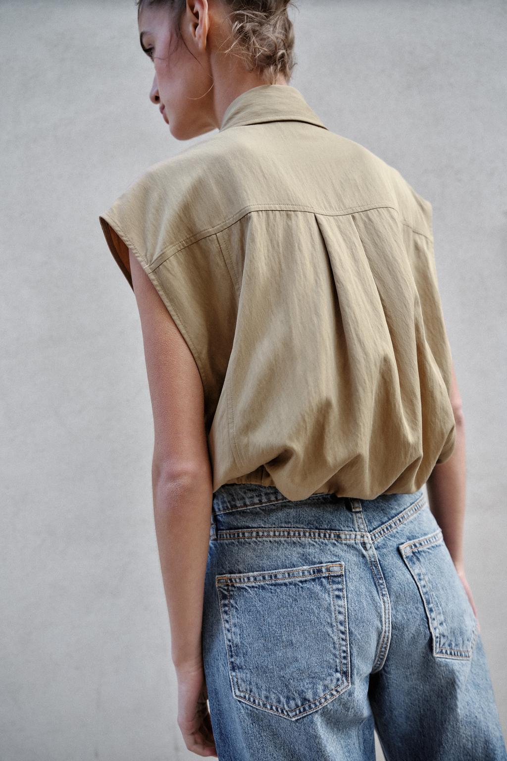 ТОП С РУБАШЕЧНЫМ ВОРОТНИКОМ