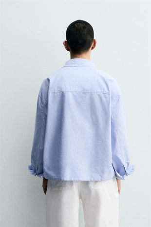 Рубашка BOXY FIT оксфорд- Заказать в России