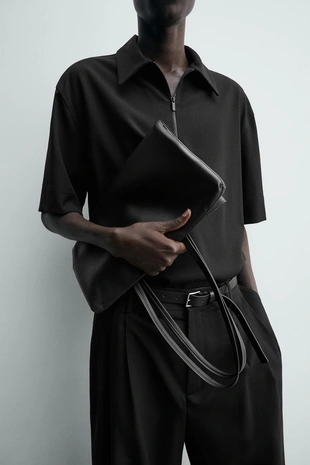 Техническое поло с молнией- Заказать в России