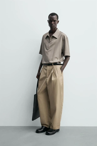 Техническое поло с молнией