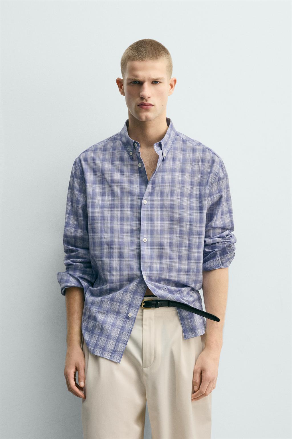 РУБАШКА RELAXED FIT В КЛЕТКУ