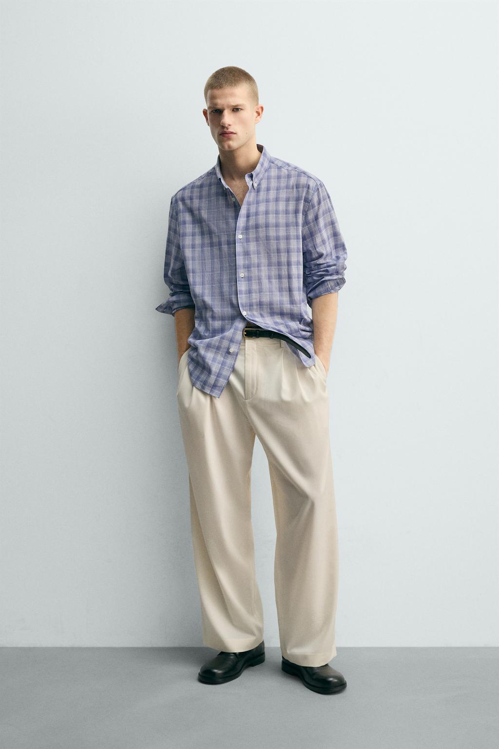 РУБАШКА RELAXED FIT В КЛЕТКУ