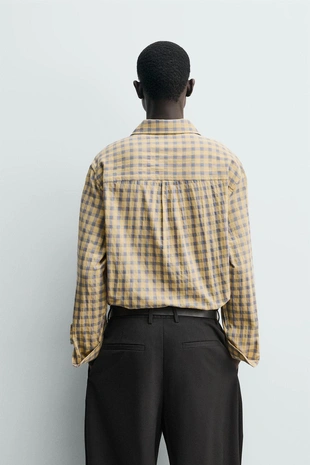 Рубашка RELAXED FIT в клетку- Заказать в России