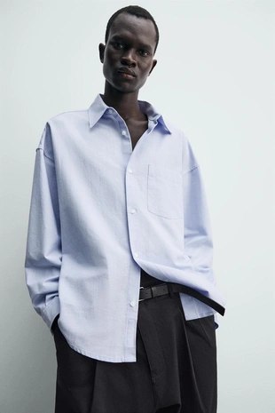 Рубашка RELAXED FIT оксфорд- Заказать в России