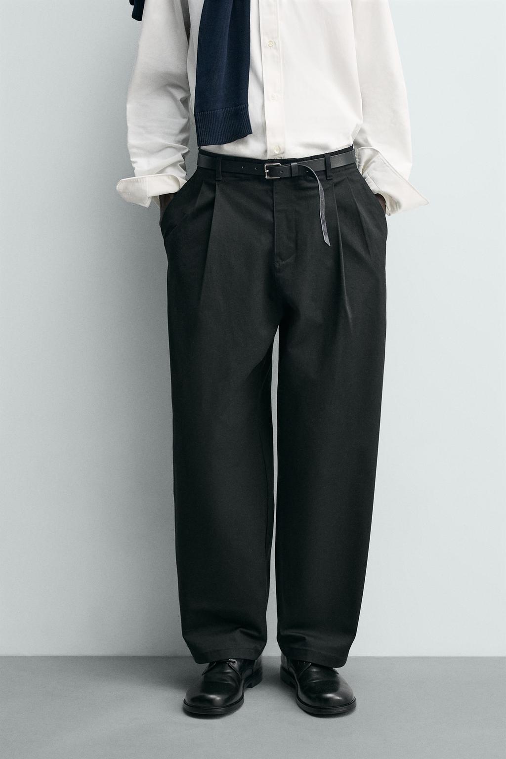 БРЮКИ WIDE FIT СО СКЛАДКАМИ