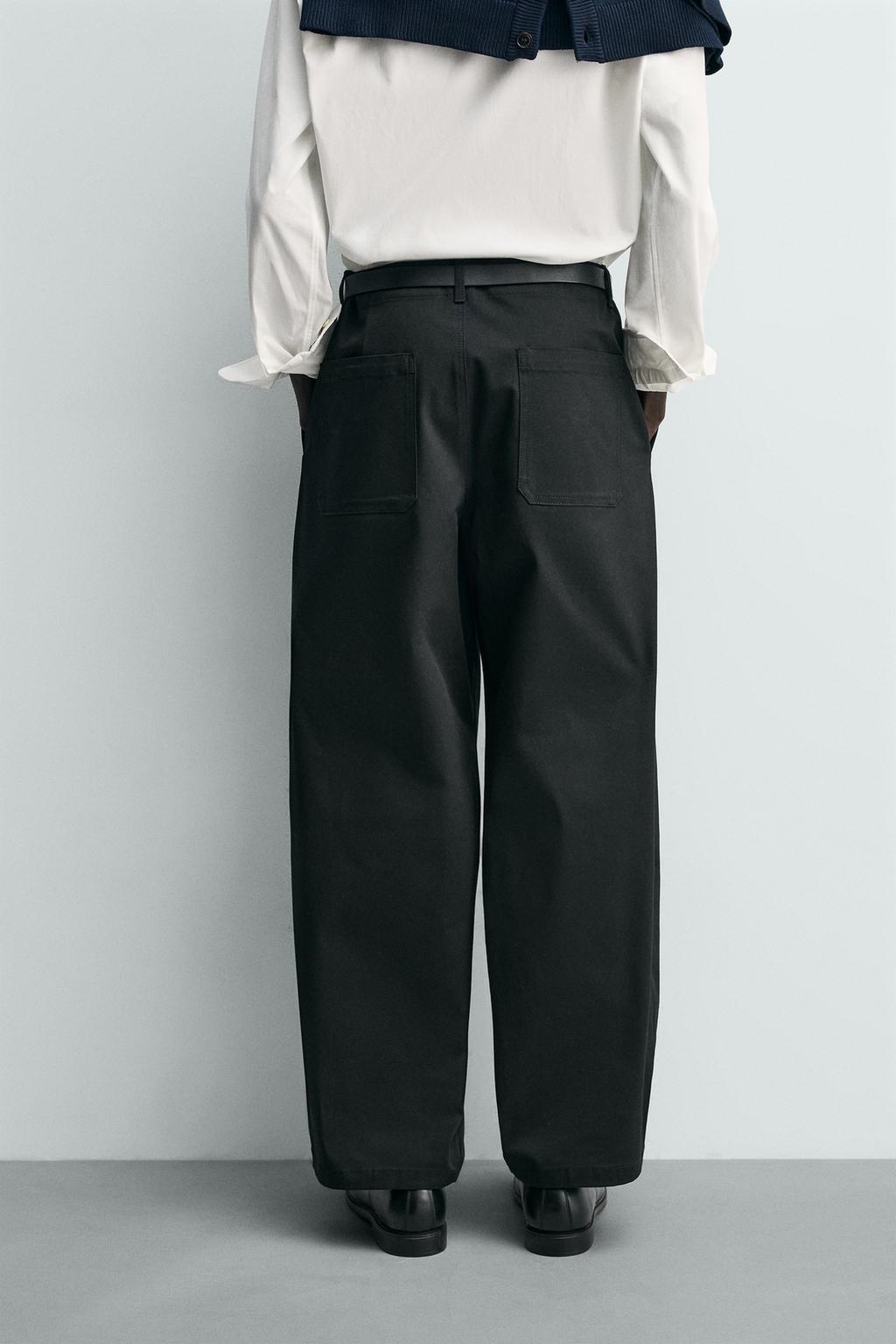 БРЮКИ WIDE FIT СО СКЛАДКАМИ