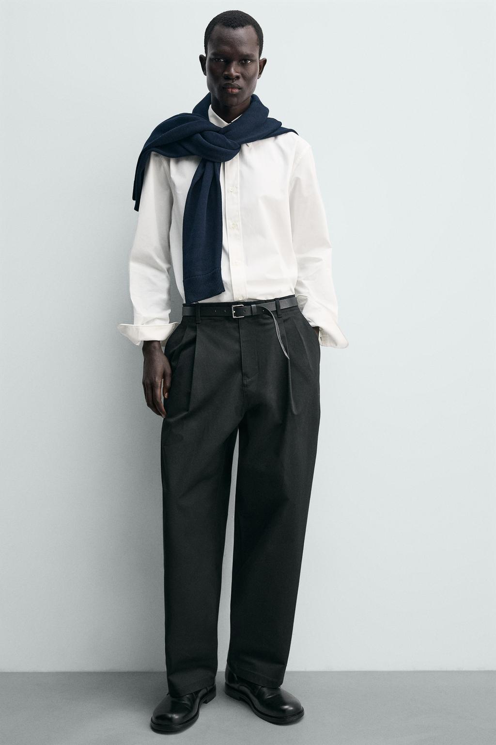 БРЮКИ WIDE FIT СО СКЛАДКАМИ