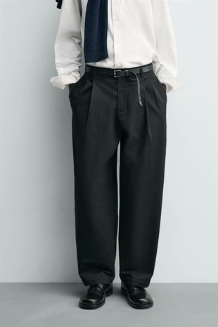 Брюки WIDE FIT со складками