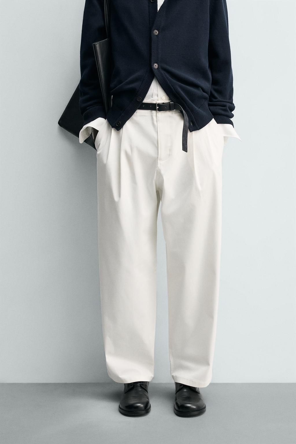 БРЮКИ WIDE FIT СО СКЛАДКАМИ