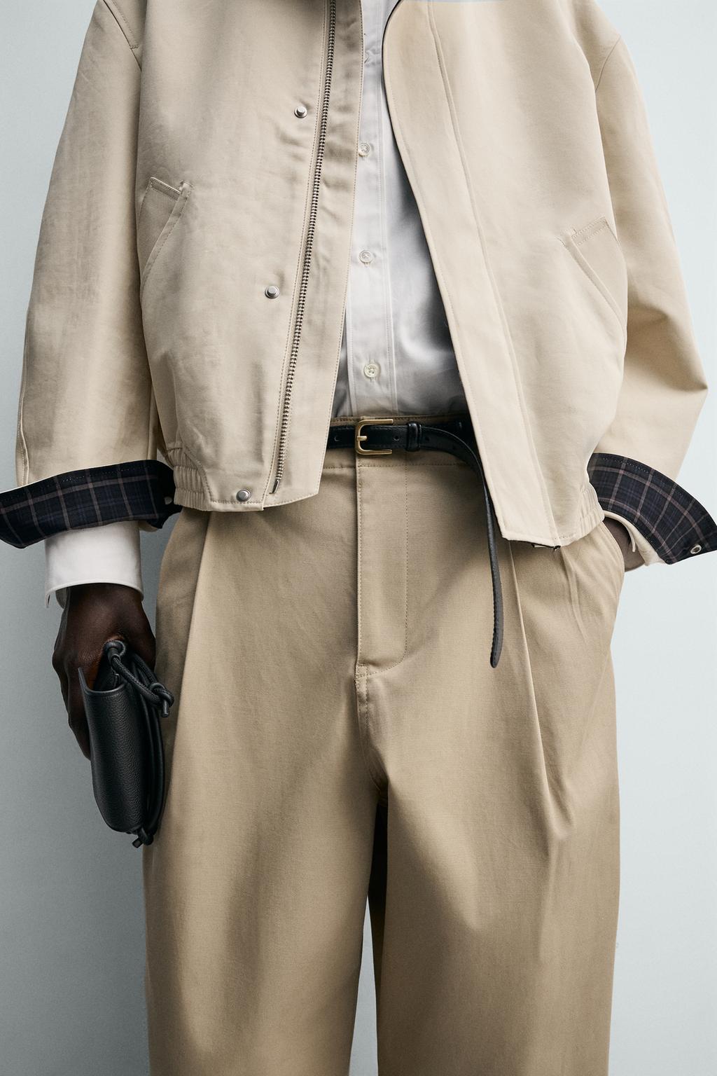 БРЮКИ WIDE FIT СО СКЛАДКАМИ