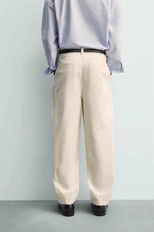 Брюки BALLOON FIT с защипами- Заказать в России