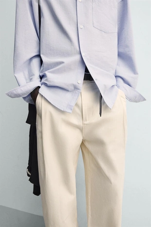 Брюки BALLOON FIT с защипами- Заказать в России