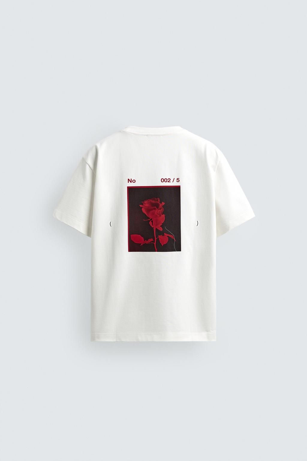 ФУТБОЛКА С ЦВЕТОЧНЫМ ПРИНТОМ