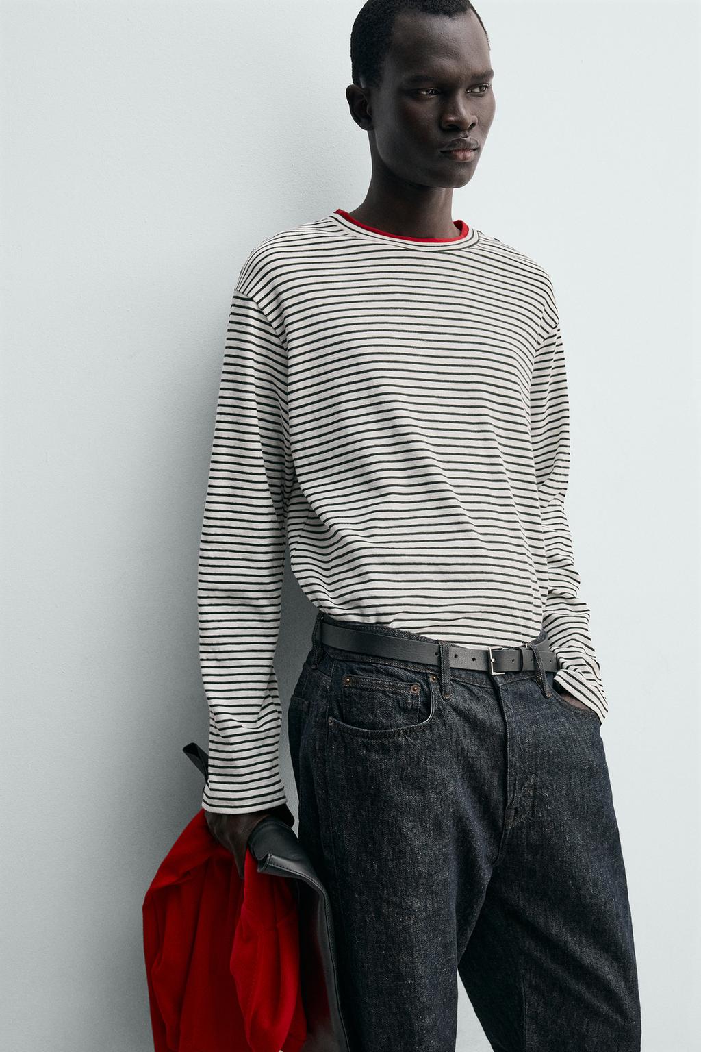 ФУТБОЛКА В КОНТРАСТНУЮ ПОЛОСКУ