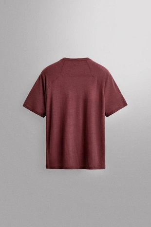 Термофутболка из жаккарда в полоску с шерстью- Заказать в России