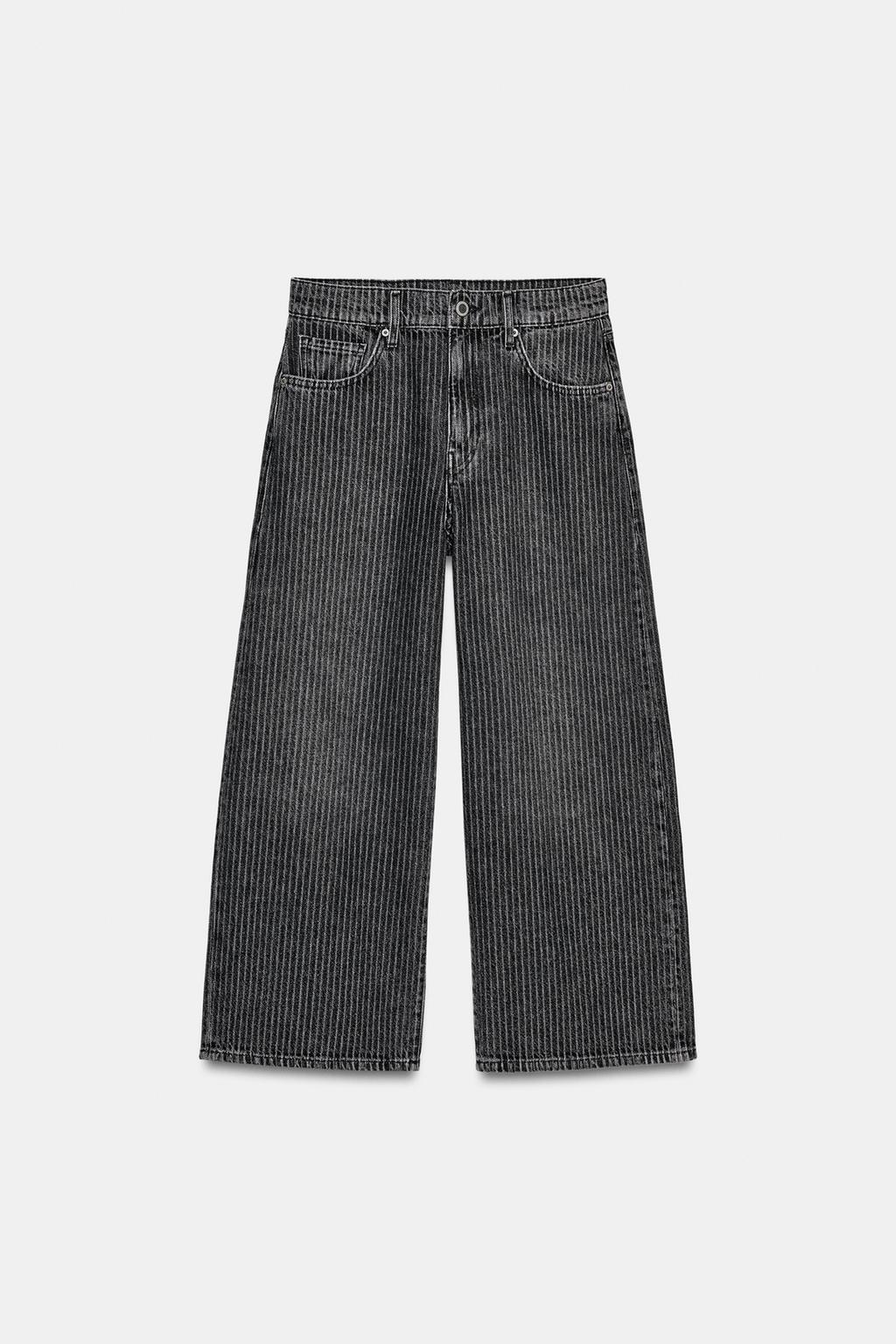 ДЖИНСЫ ZW COLLECTION КЮЛОТЫ СО СРЕДНЕЙ ПОСАДКОЙ В ПОЛОСКУ