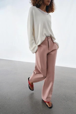 Брюки из 100% кожи — ZW COLLECTION LIMITED EDITION- Заказать в России