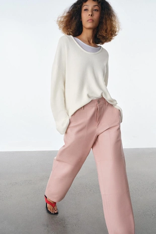 Брюки из 100% кожи — ZW COLLECTION LIMITED EDITION- Заказать в России