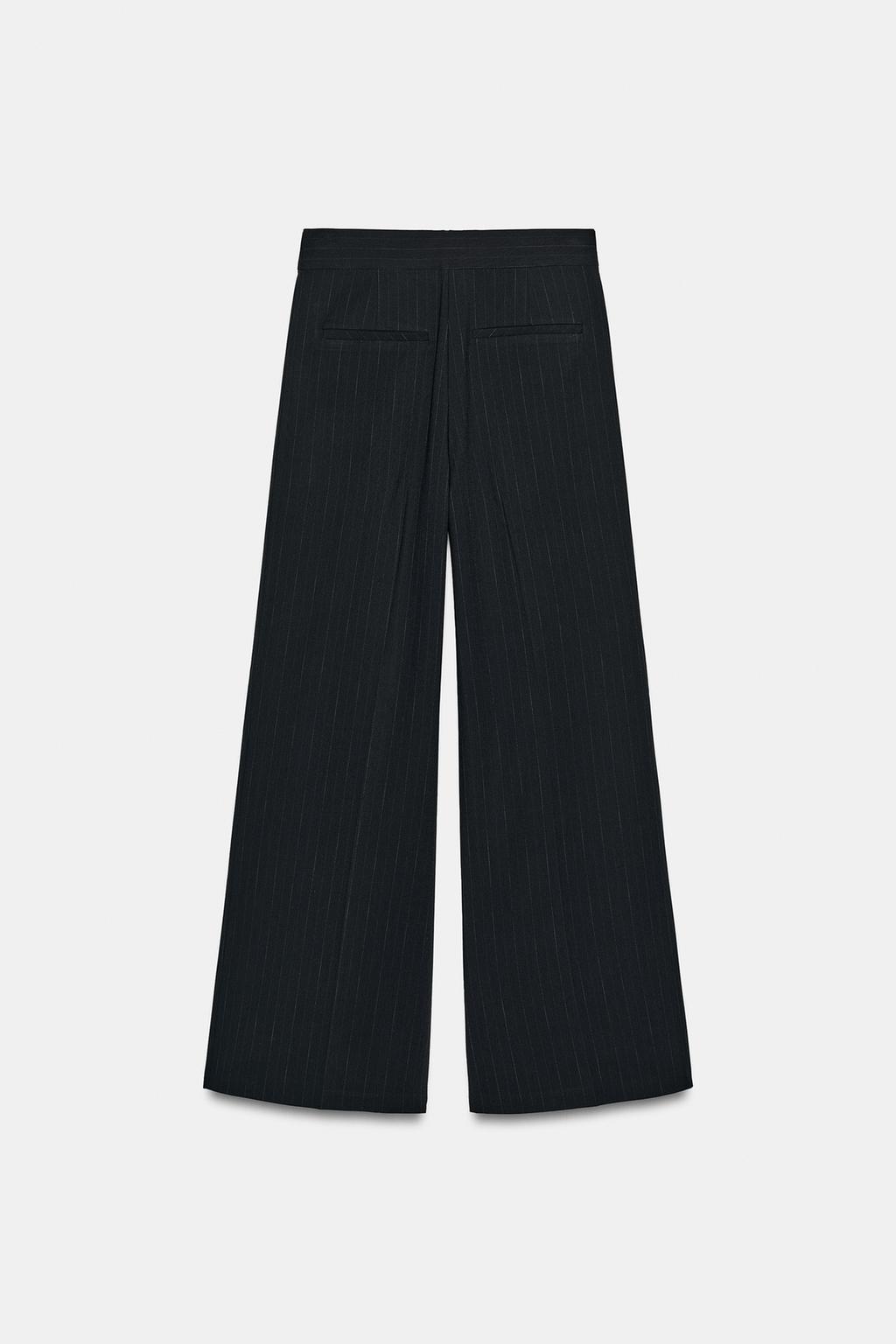 БРЮКИ В ТОНКУЮ ПОЛОСКУ СО СКЛАДКАМИ