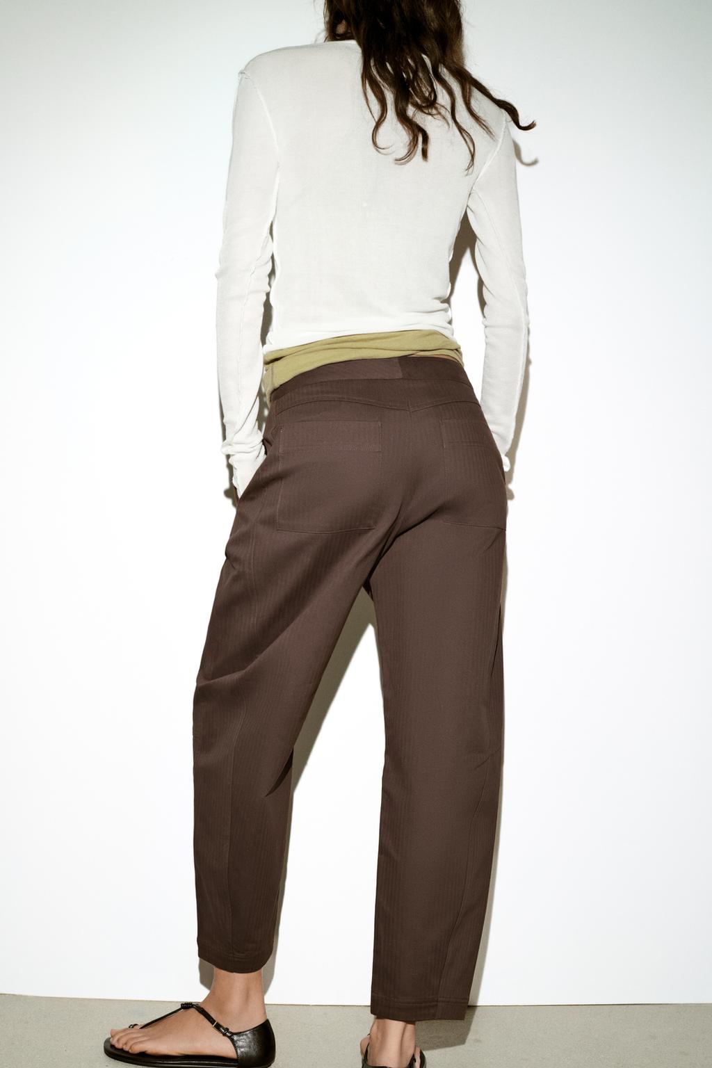 БРЮКИ BARREL В ЕЛОЧКУ