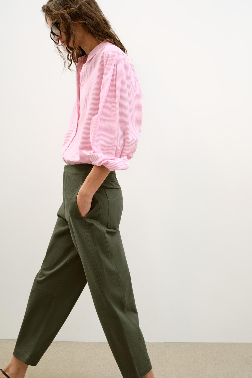 БРЮКИ BARREL В ЕЛОЧКУ