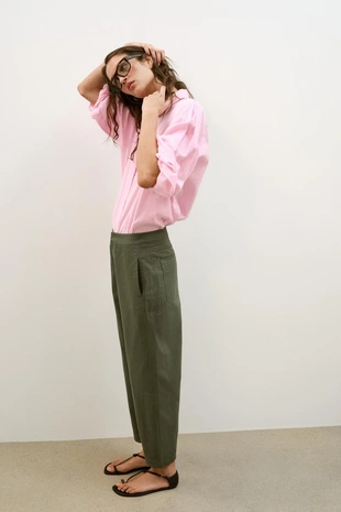 Брюки BARREL в елочку