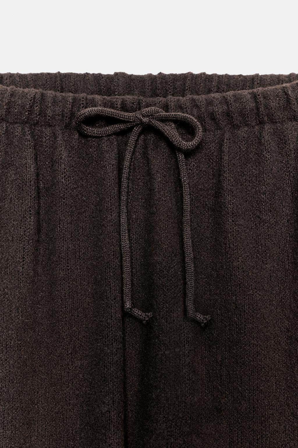БРЮКИ WIDE LEG ИЗ ТКАНИ В ДЕРЕВЕНСКОМ СТИЛЕ