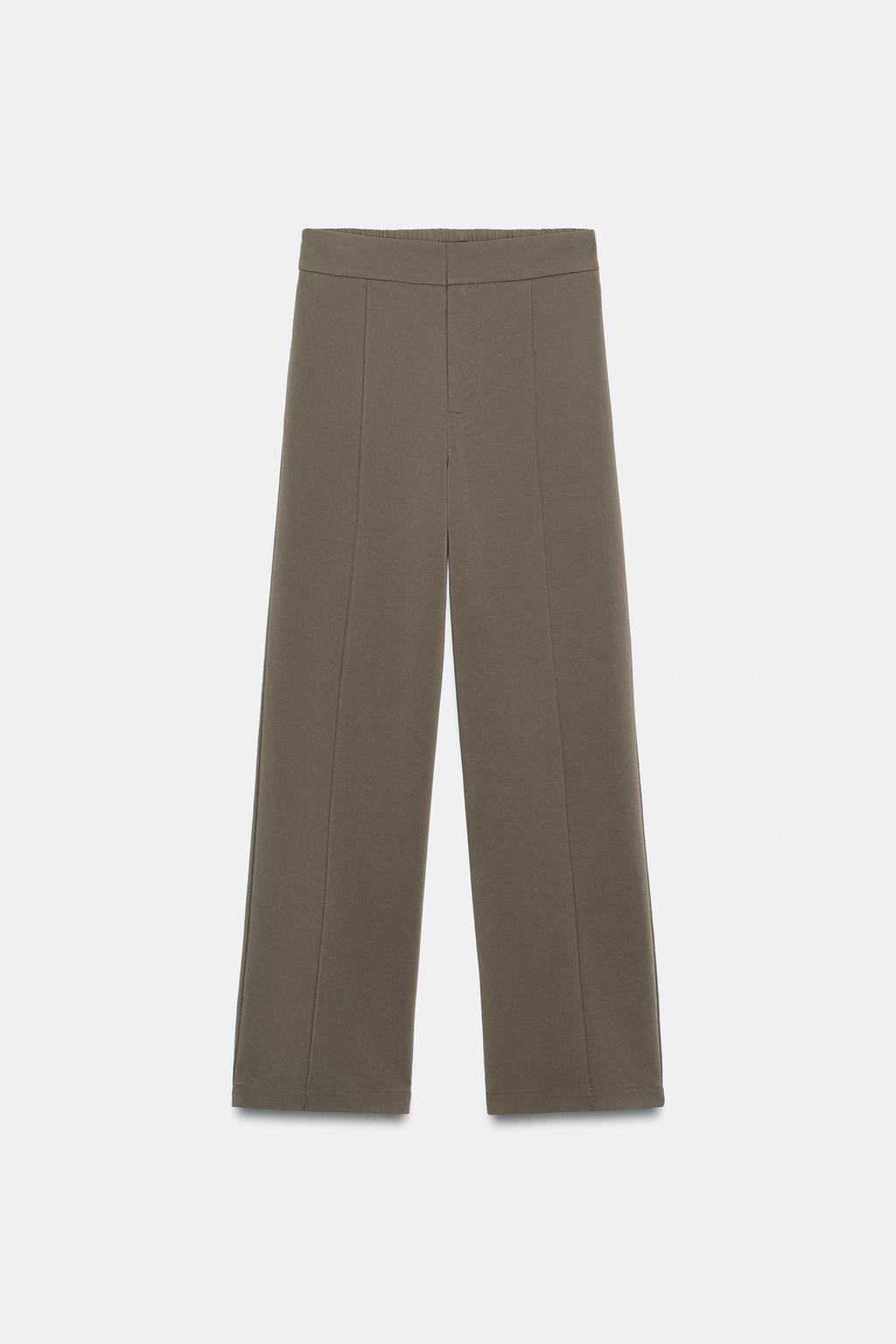 ПРЯМЫЕ БРЮКИ С ДЕКОРАТИВНОЙ СТРОЧКОЙ