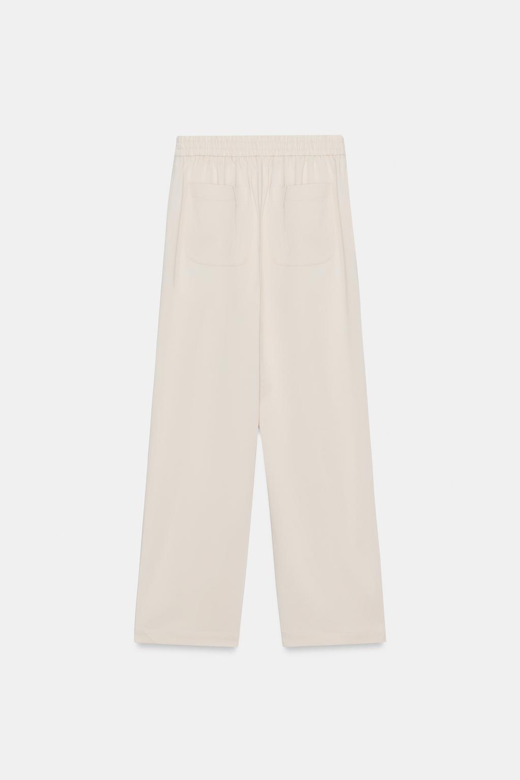 ПРЯМЫЕ БРЮКИ С ДЕКОРАТИВНОЙ СТРОЧКОЙ