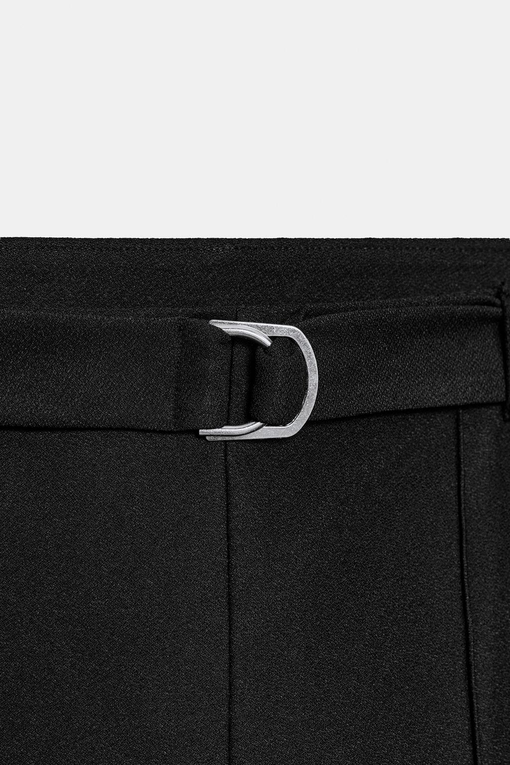 БРЮКИ ИЗ КРЕПА С ПОЯСОМ