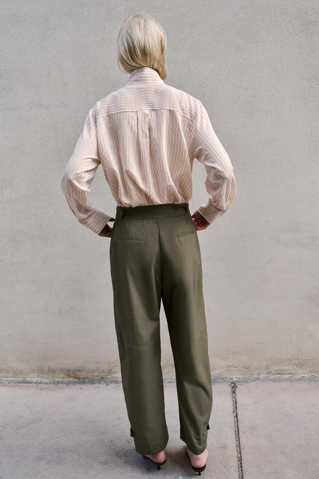 БРЮКИ BARREL СО ШЛЕВКАМИ