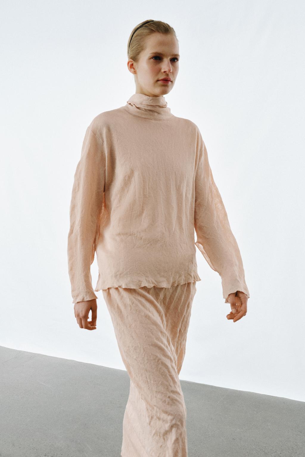 ЮБКА МИДИ ИЗ ЖАТОГО ТРИКОТАЖА