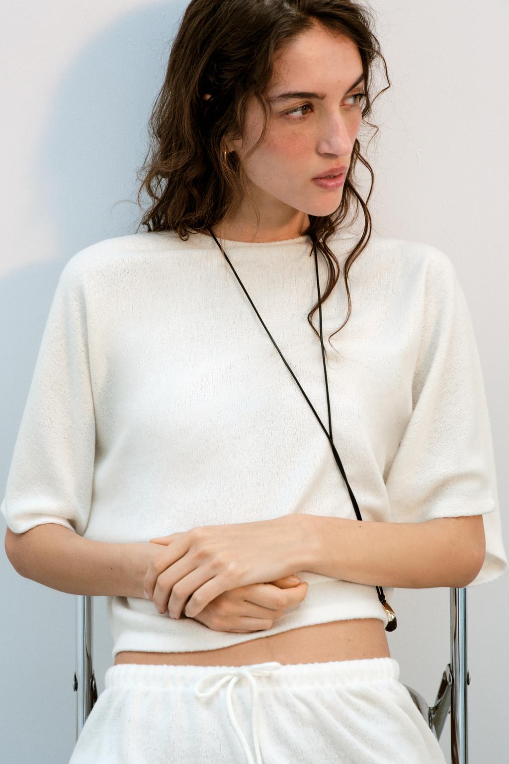 ТОП В СТИЛЕ РУСТИК С КОРОТКИМИ РУКАВАМИ