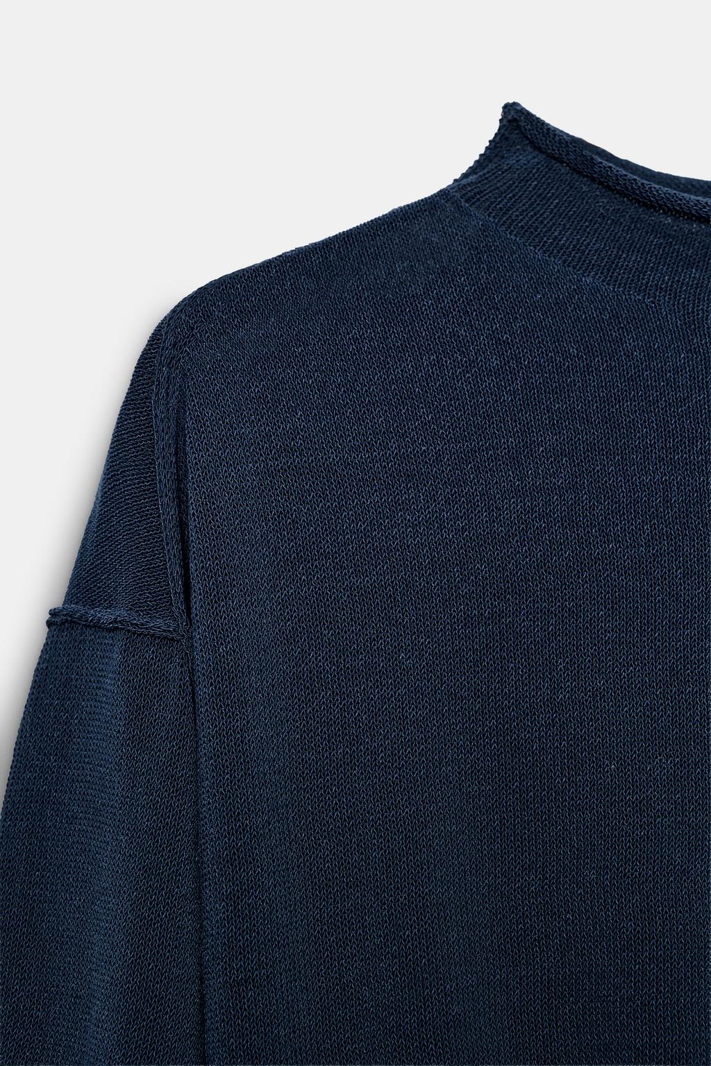 ВЯЗАНЫЙ ДЖЕМПЕР С ШИРОКИМ ПОЯСОМ