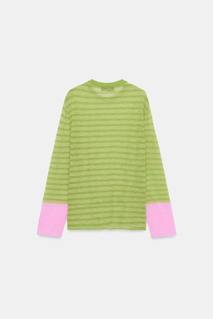 Свитер в полоску- Заказать в России