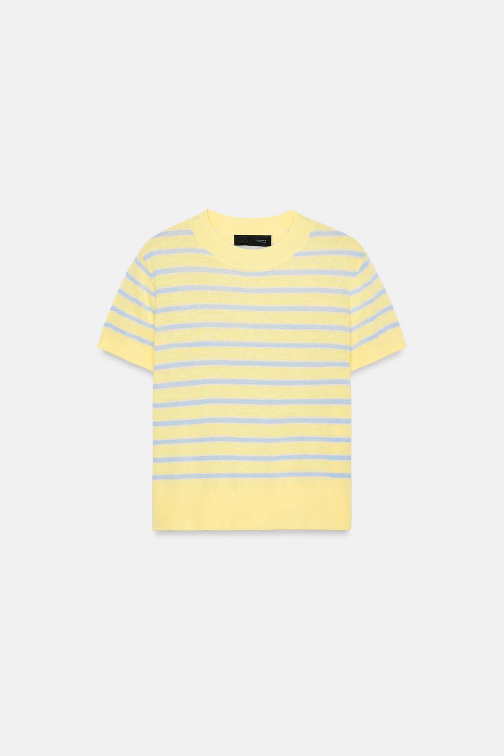 ДЖЕМПЕР В ПОЛОСКУ С КОРОТКИМ РУКАВОМ