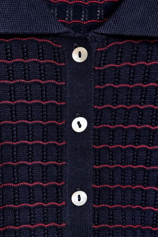 Трикотажный топ с воротником бобо- Заказать в России