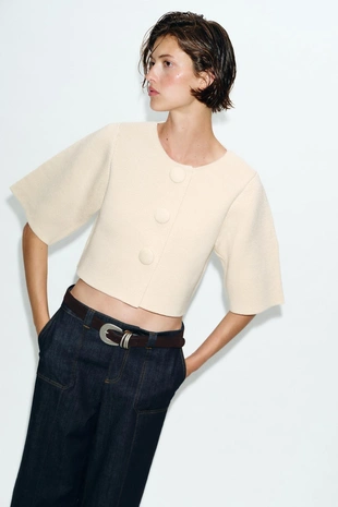 Короткий кардиган- Заказать в России