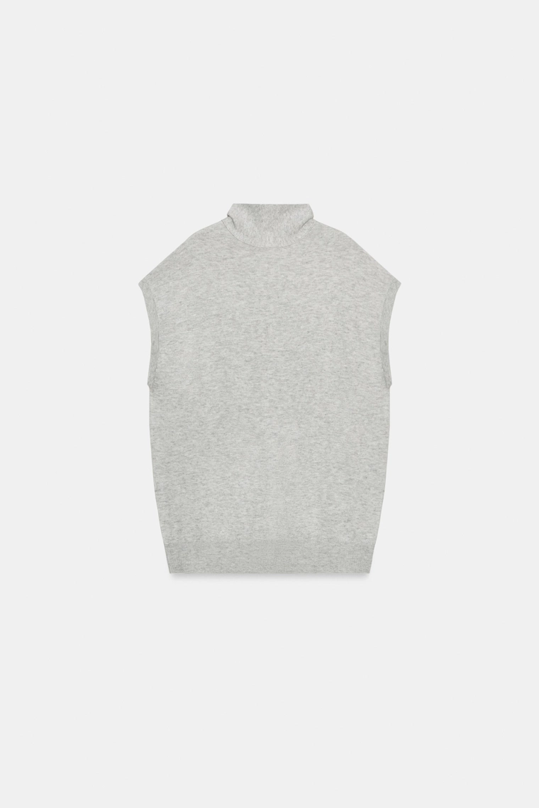 Плетеный жилет с бантом