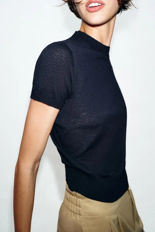 Топ из смесовой шерсти- Заказать в России