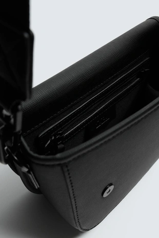 Сумка с клапаном и текстурой- Заказать в России